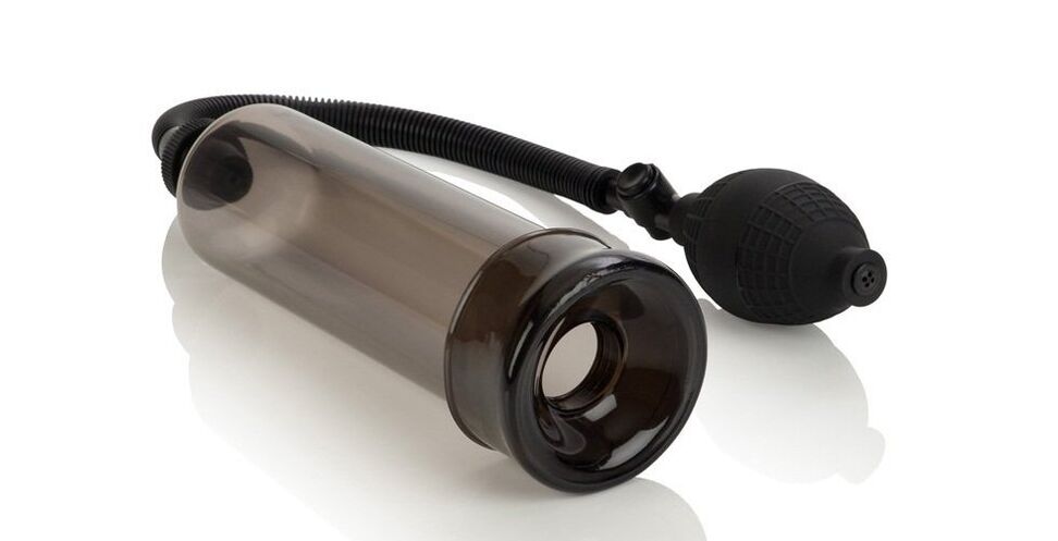 Empty pump to increase the thickness of the penis